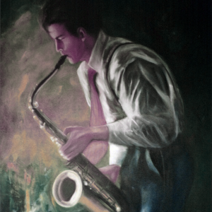 Saxofonista - Marisa Ranali 100X80cfm trat1